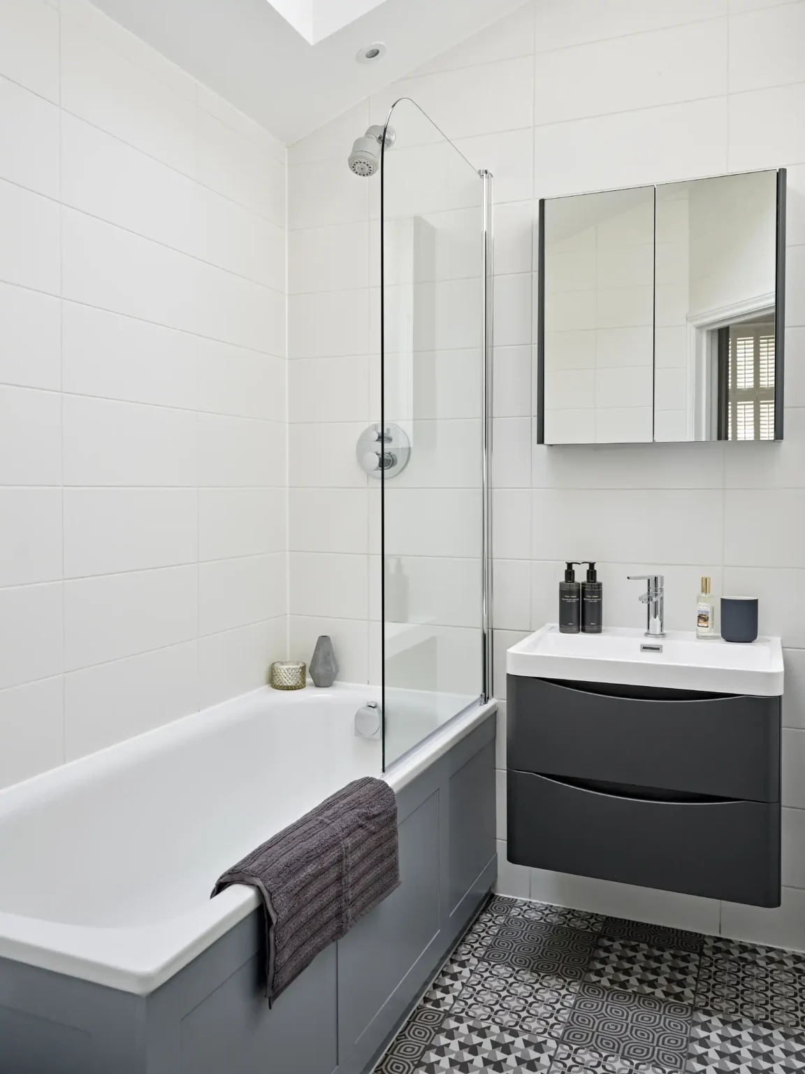 Renovated bathroom in a Crouch End Victorian house